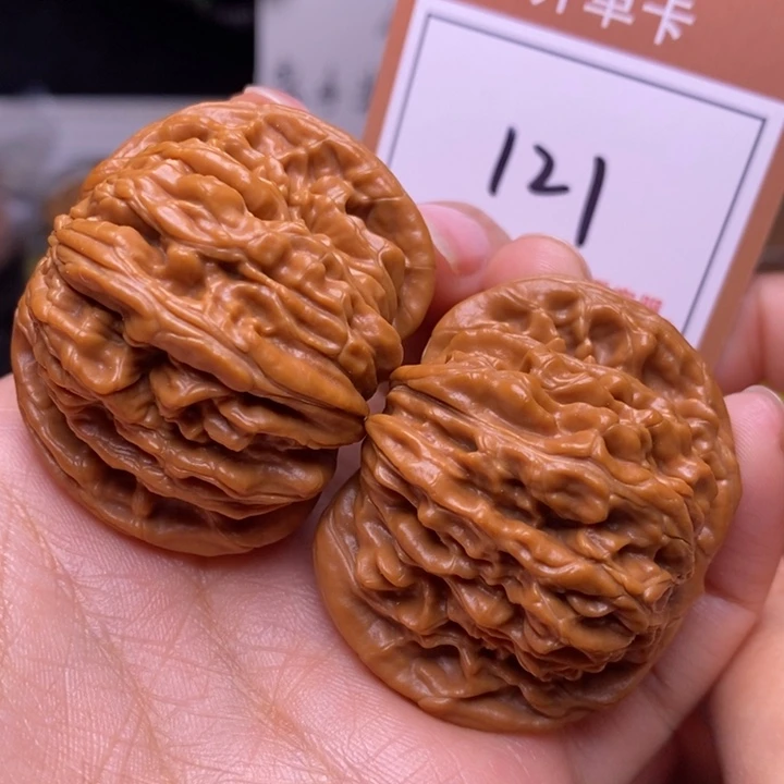 文玩核桃把件45四座楼121