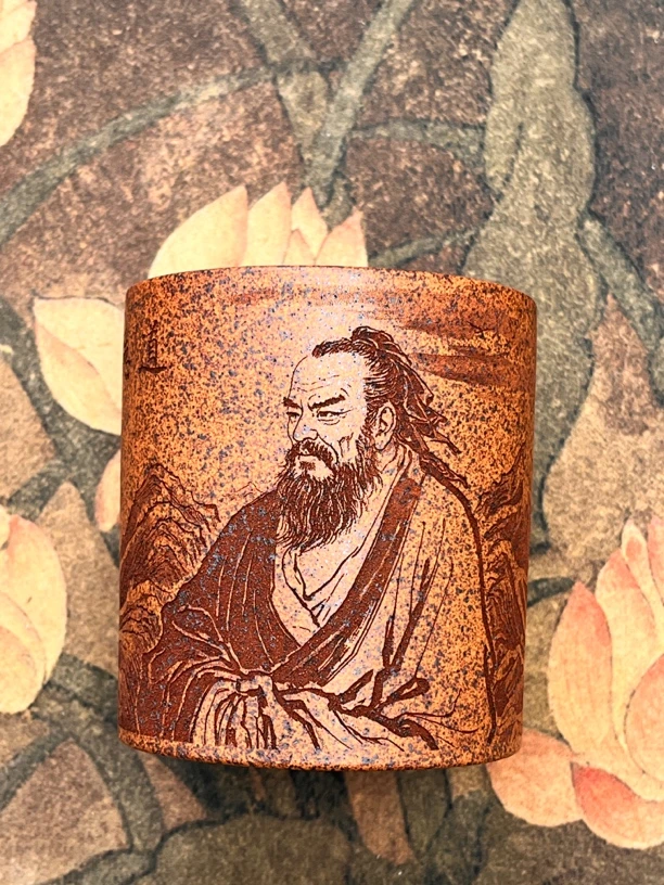 茶杯正宗紫砂茶具金砂刻绘老子道1德十二生肖陶瓷主人杯紫砂杯