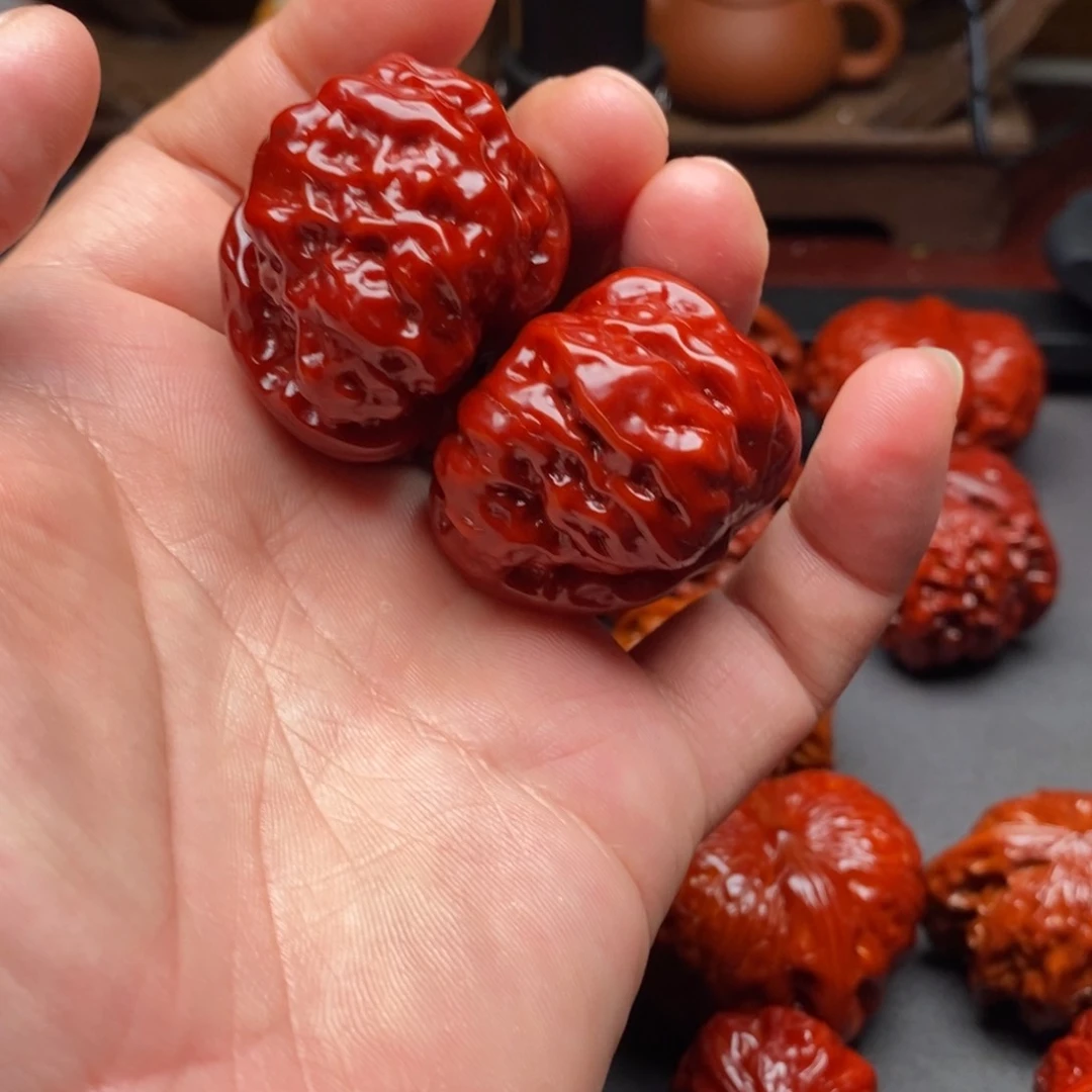 文玩核桃吊坠蛤蟆头一帆风顺