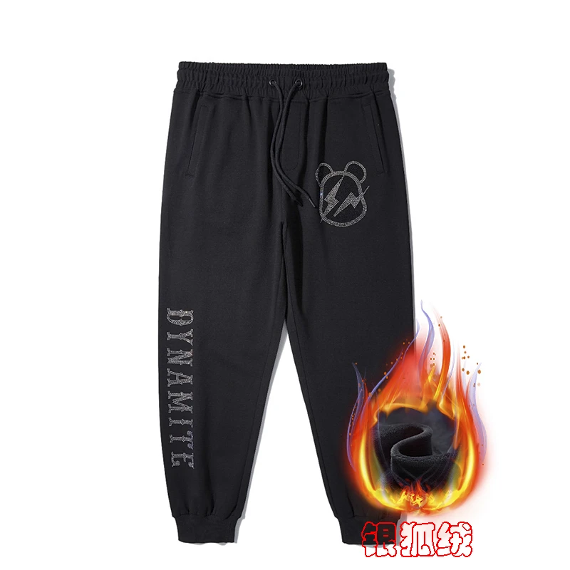 LIUGEJIA/六个加潮牌大码男装男士时尚运动透气卫裤宽松卫裤男