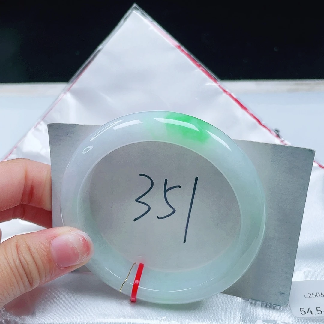 翡翠未镶嵌手镯54+正圈