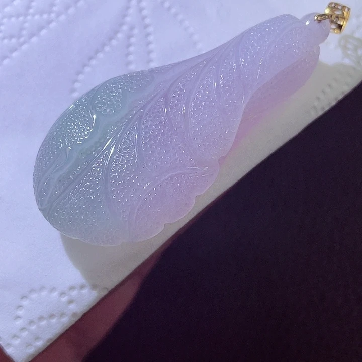 颈饰18K金镶嵌翡翠翡翠