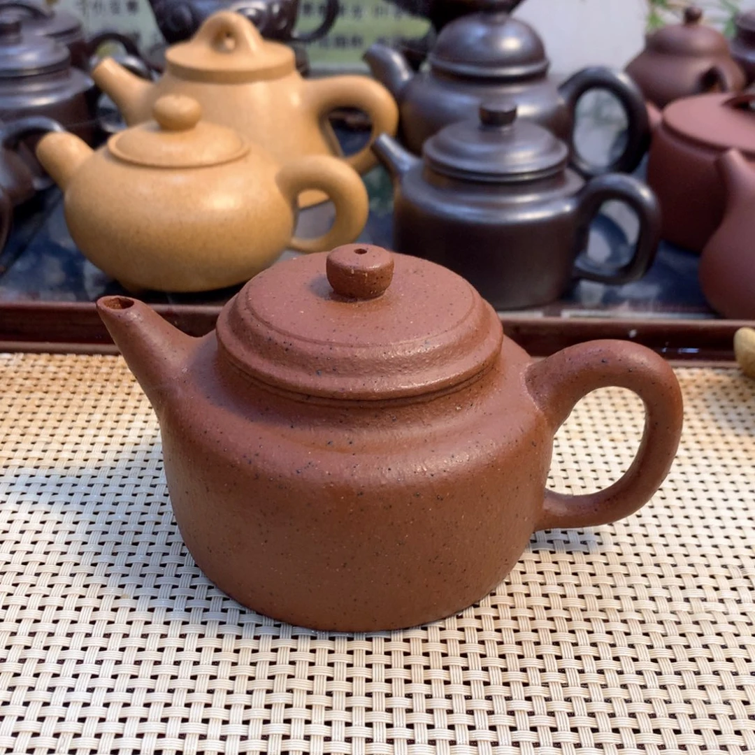 茶壶紫砂宜兴原矿老朱泥200cc