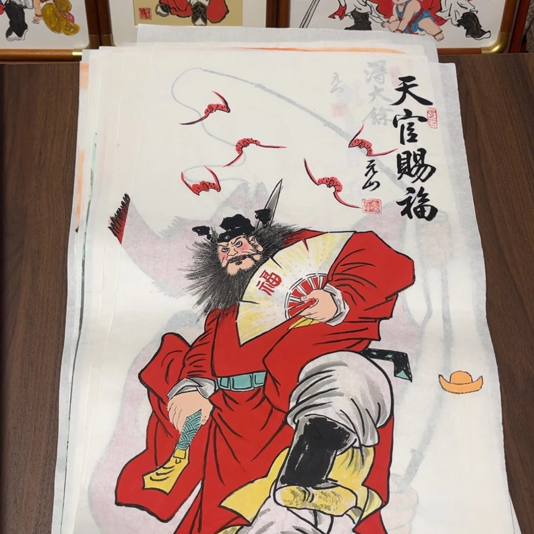 国画纯手绘禅意画作品