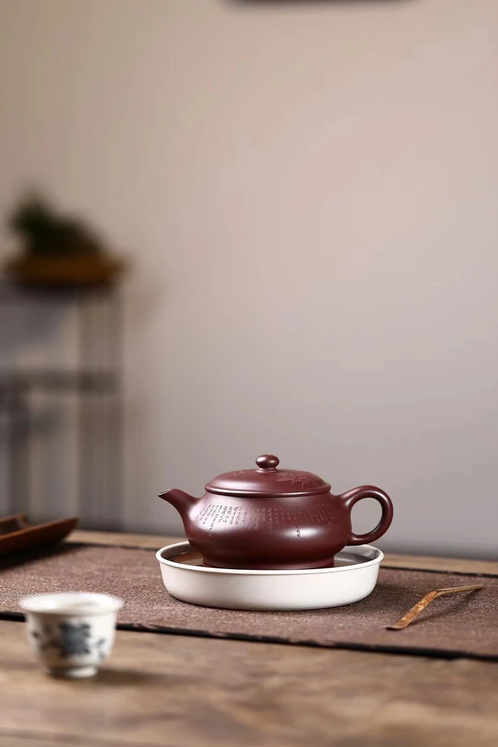 特：龙血砂明炉壶容量250毫升纯手工制作