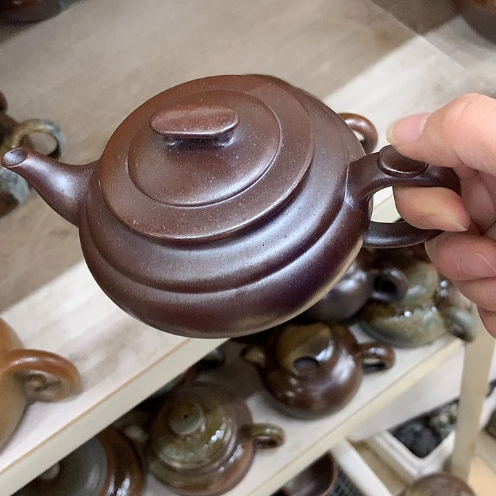 紫砂茶壶党纯自然柴烧