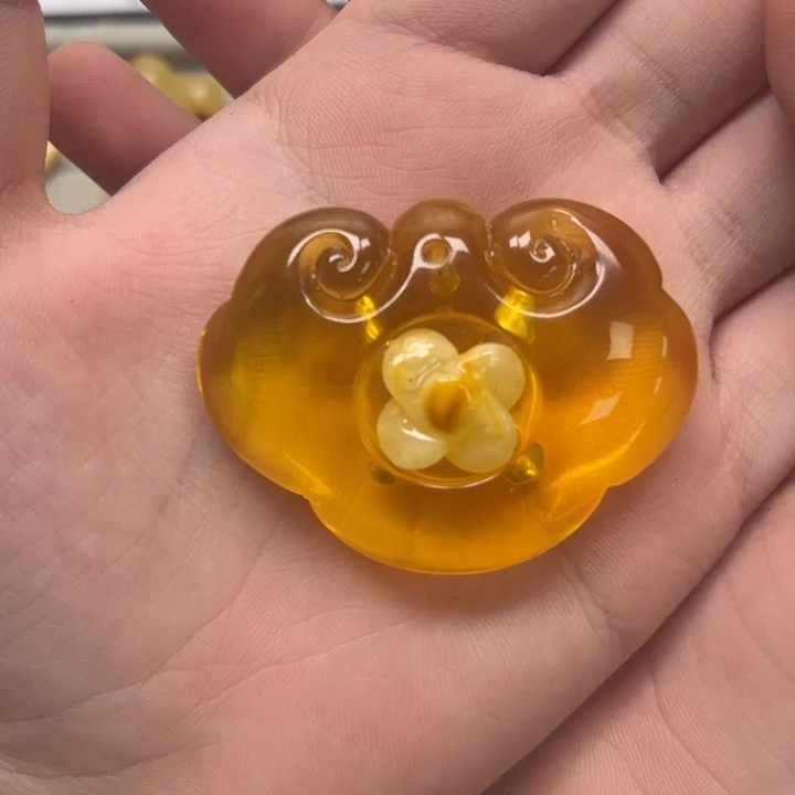裸石琥珀未镶嵌天然蜜蜡配件