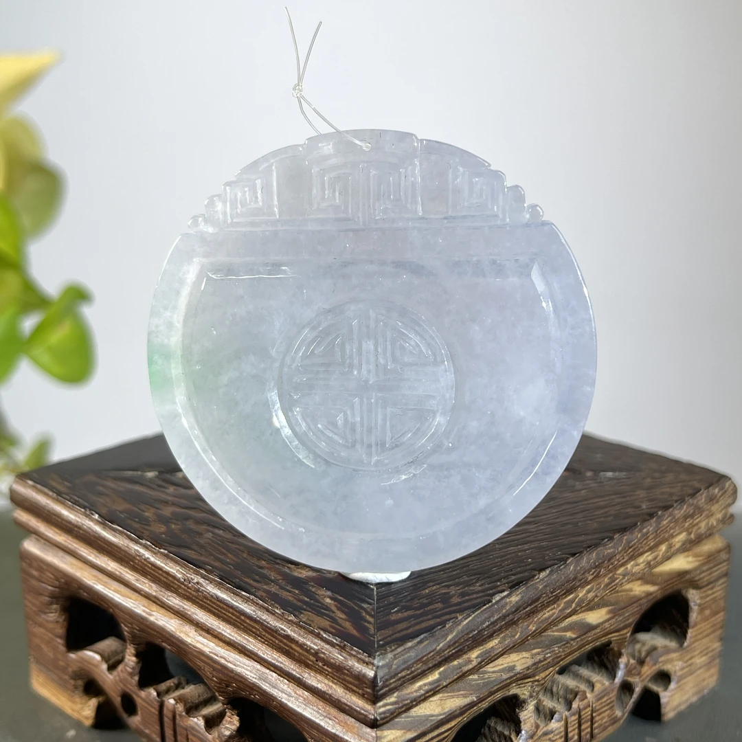 JYB11-118  天然缅甸A货翡翠  仿古牌