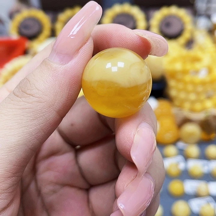 未镶嵌琥珀珠宝奇石21.5mm溶洞聚宝盆.福利款