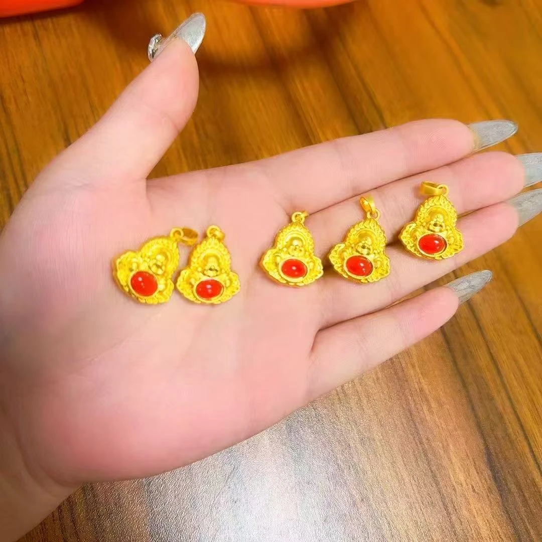 鸿运当头火焰佛吊坠-默认