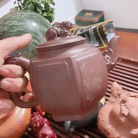 茶杯绿泥宜兴紫砂全手工制作