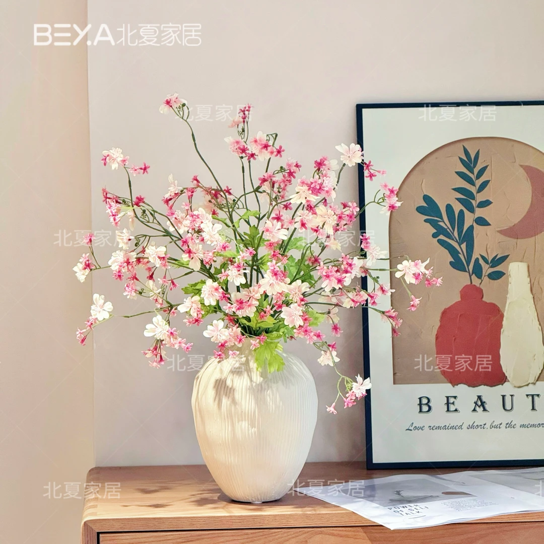 仿真花勿忘我假花蝴蝶花客厅餐桌摆件装饰插花家居仿真绿植摆件