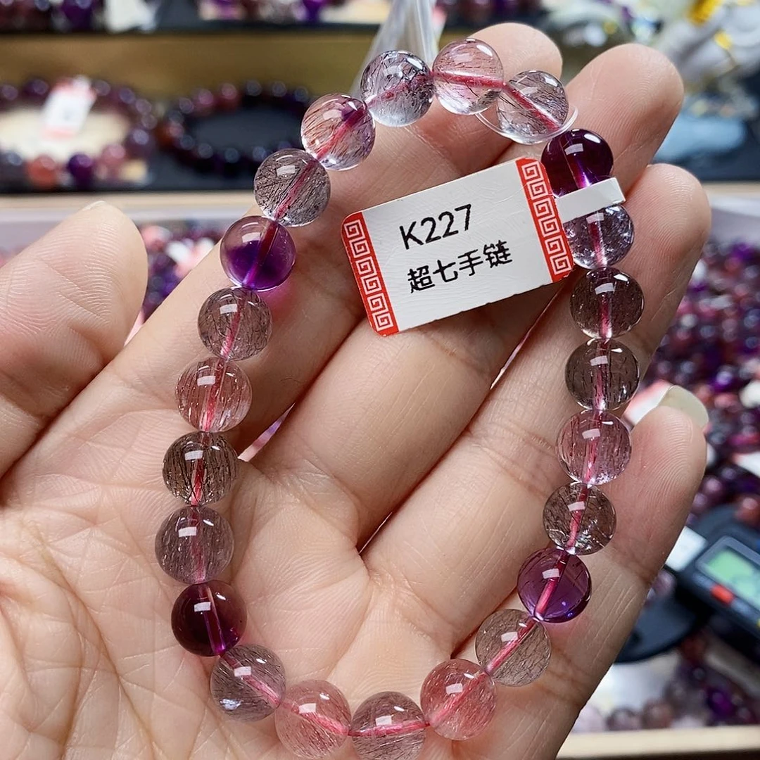未镶嵌手链水晶8.9仙女超七K227
