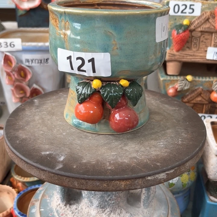 紫砂花盆粗陶材质多肉花盆