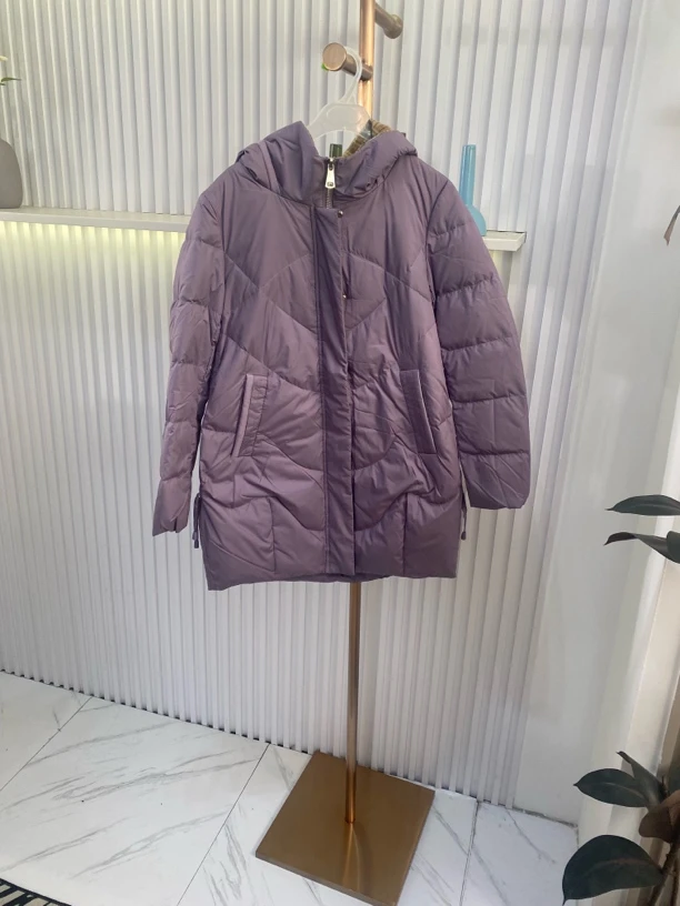 [H4417紫黑气质外套纯色百搭女士休闲简约韩