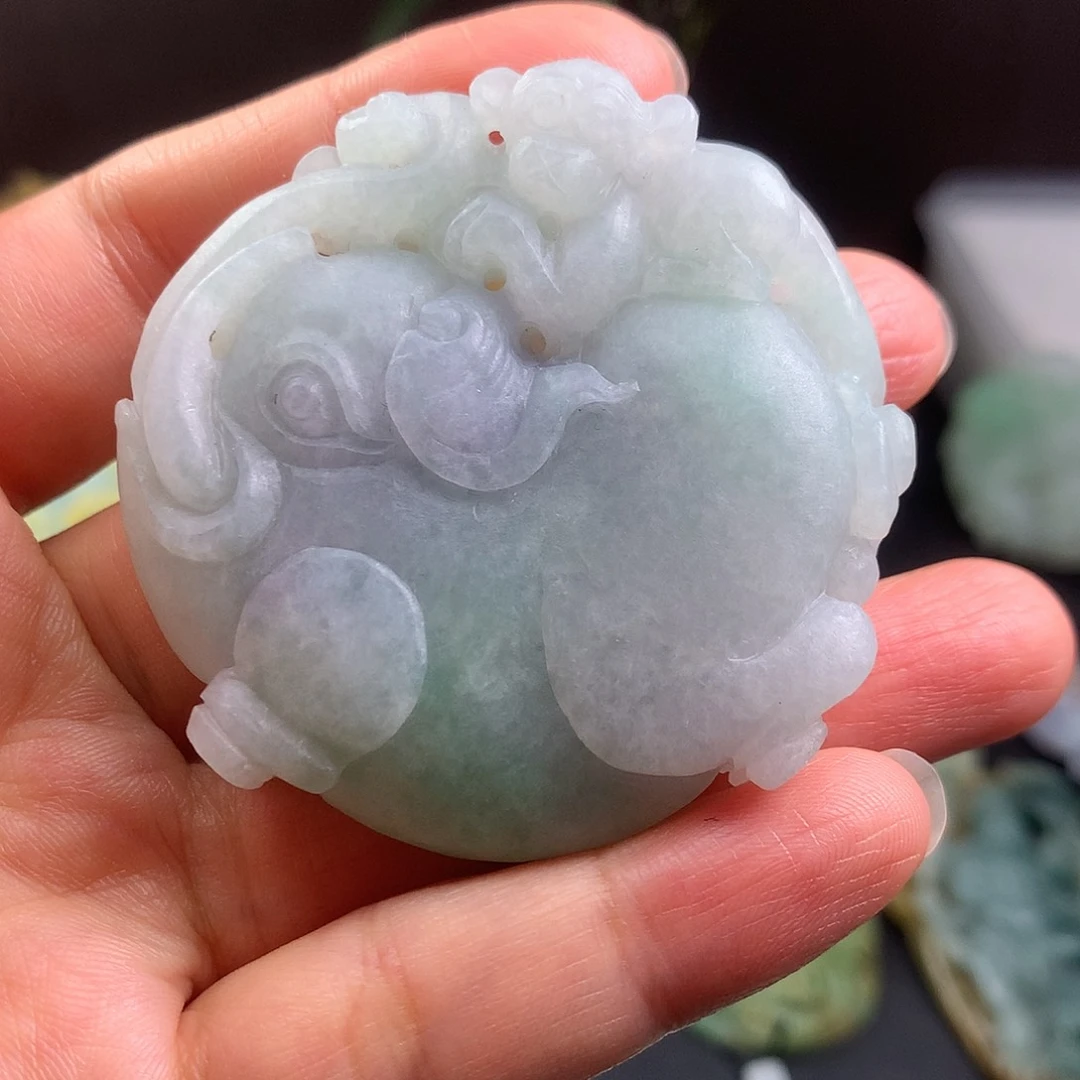 定制翡翠未镶嵌封侯拜相