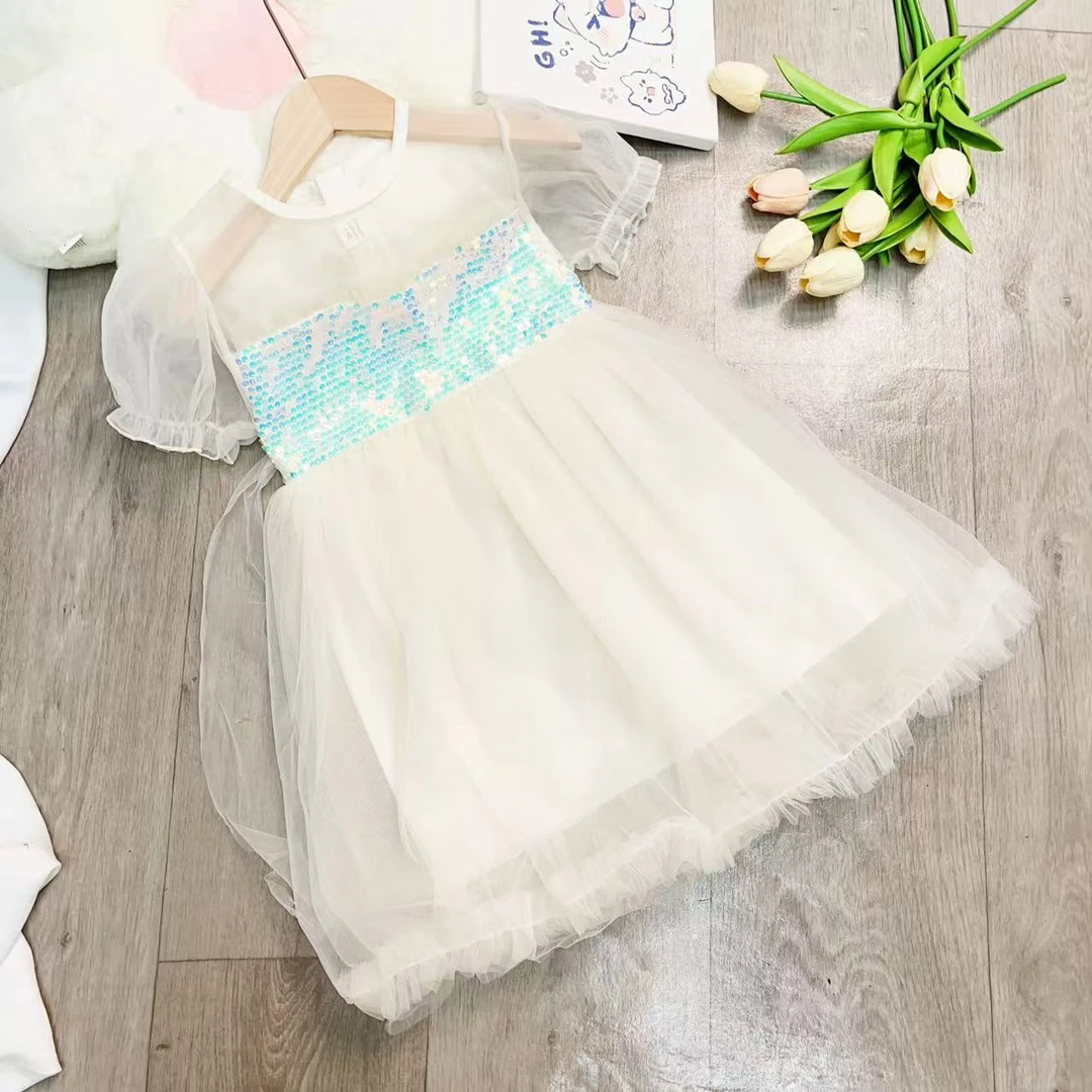 儿童夏款网纱亮片公主裙063