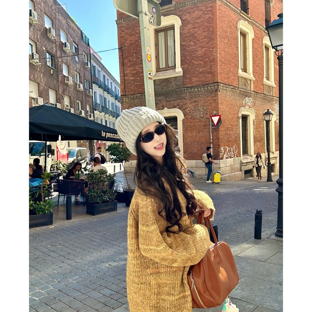 请叫我大韩 南瓜酥开衫毛衣