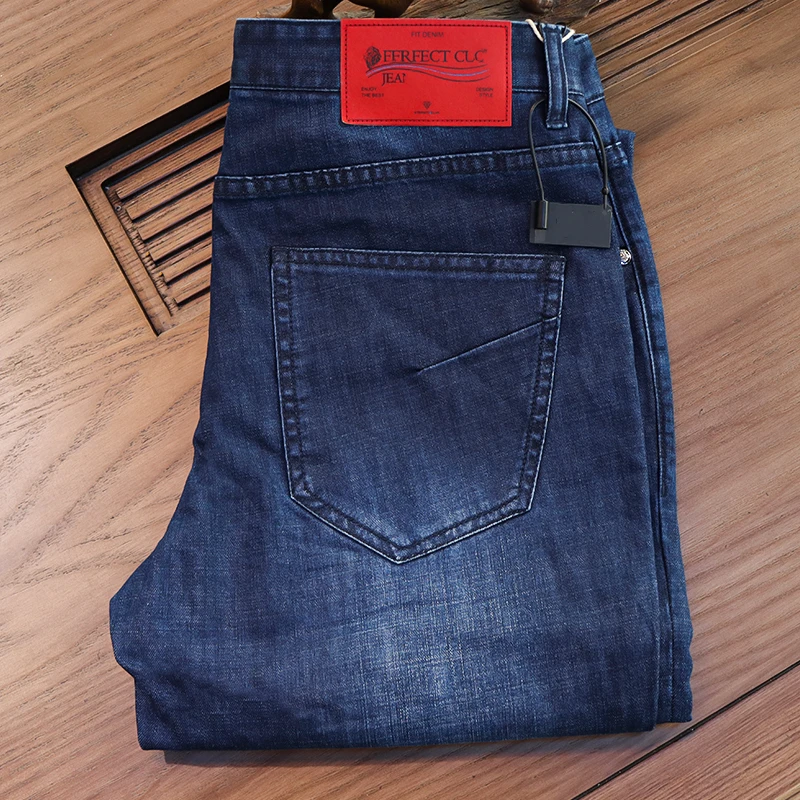 春夏质感舒适微弹流行牛仔休闲裤0023