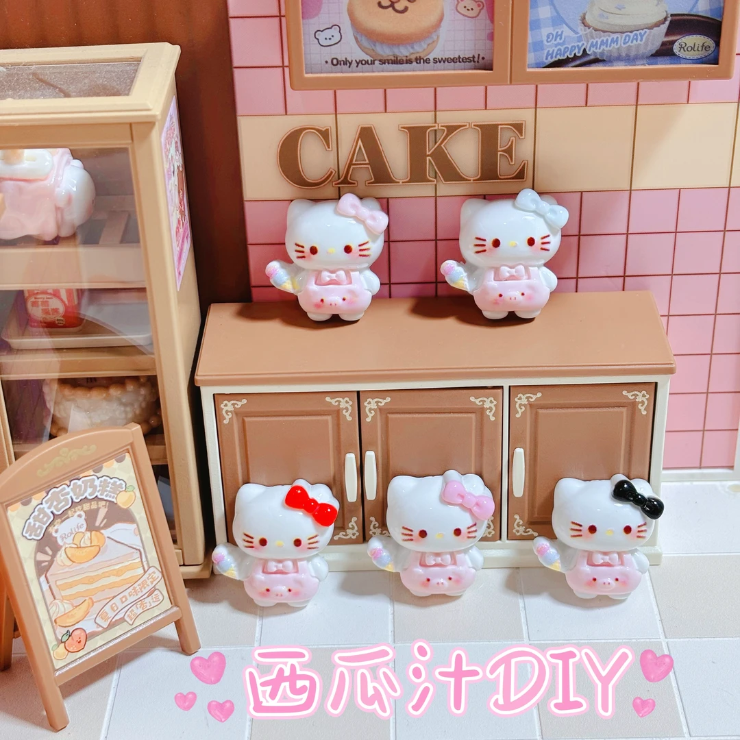【西瓜定制--甜筒猪KT】小卡diy树脂饰品可爱小配件