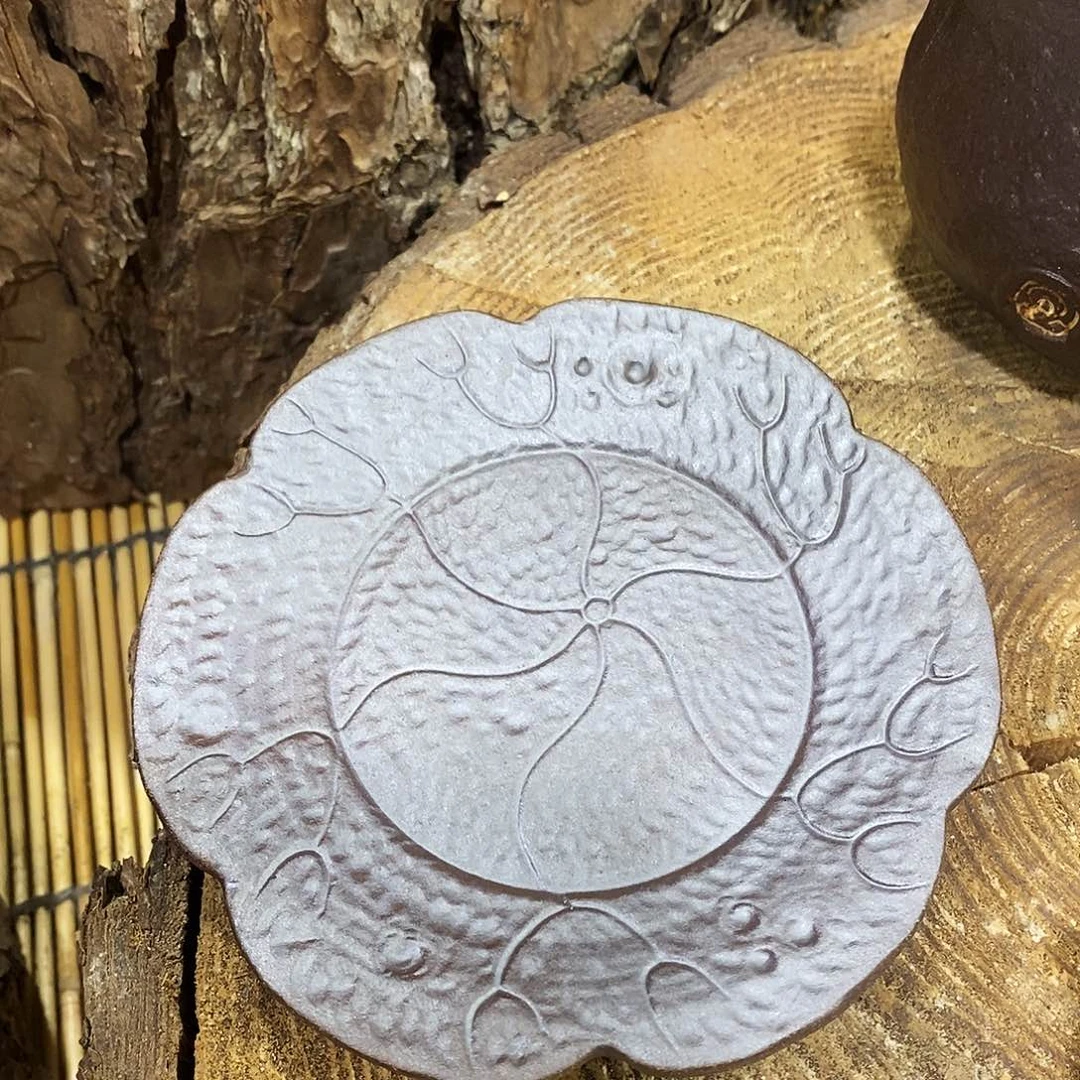 粗陶柴烧志野茶器