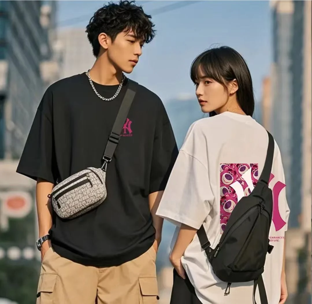 轻奢t恤男女同款短袖轻奢上衣纯棉潮流时尚休闲百搭情侣