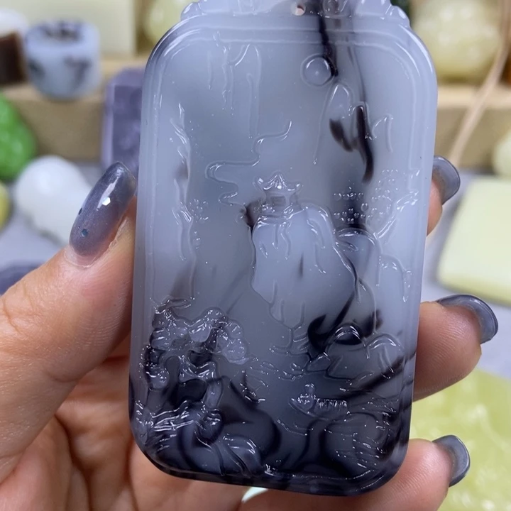 和田玉未镶嵌颈饰