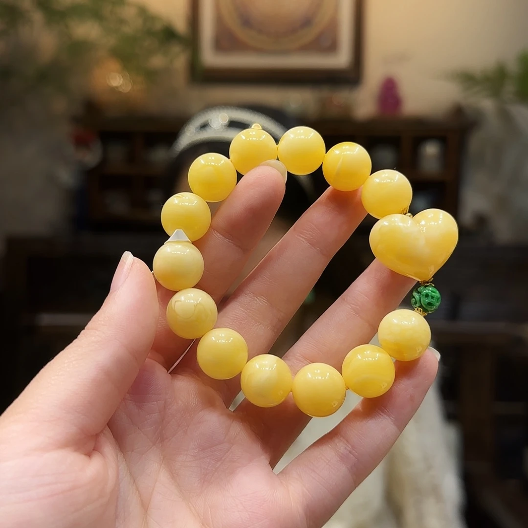 蜜蜡未镶嵌手串13mm