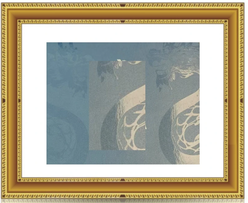 盛事点常名裹才复(蓝) 相框   AL