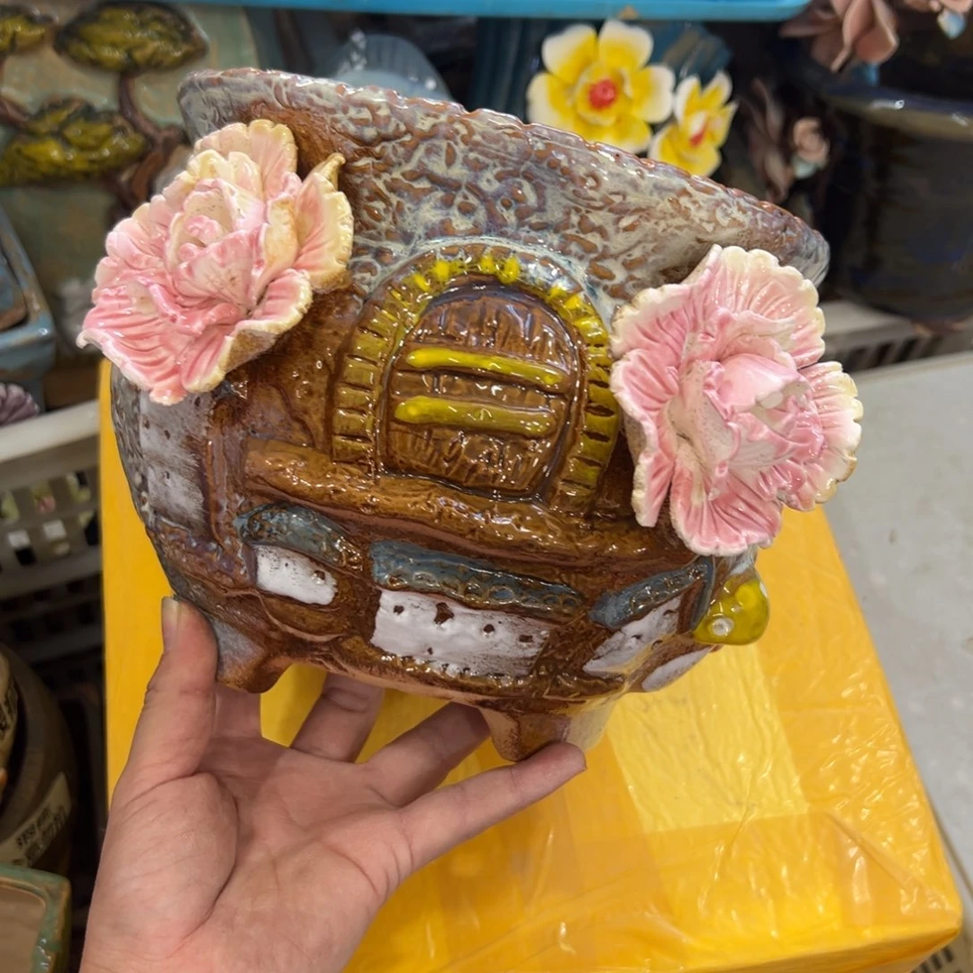 多肉花盆满20元发货，退款拉黑