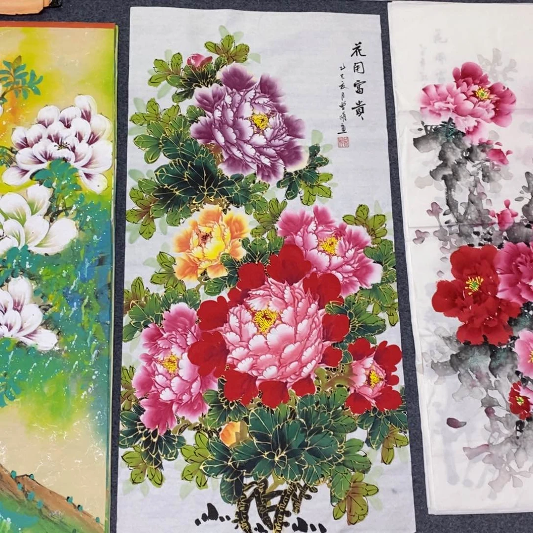 国画尺寸100✖️50三尺精品手绘画