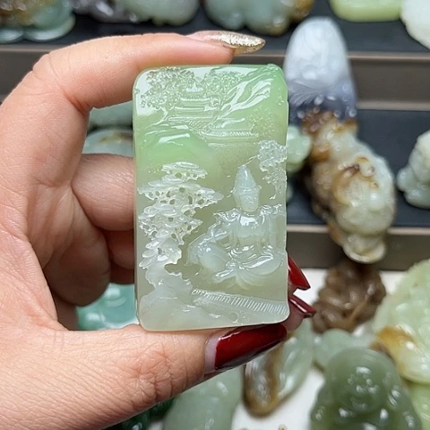 和田玉颈饰未镶嵌用****6