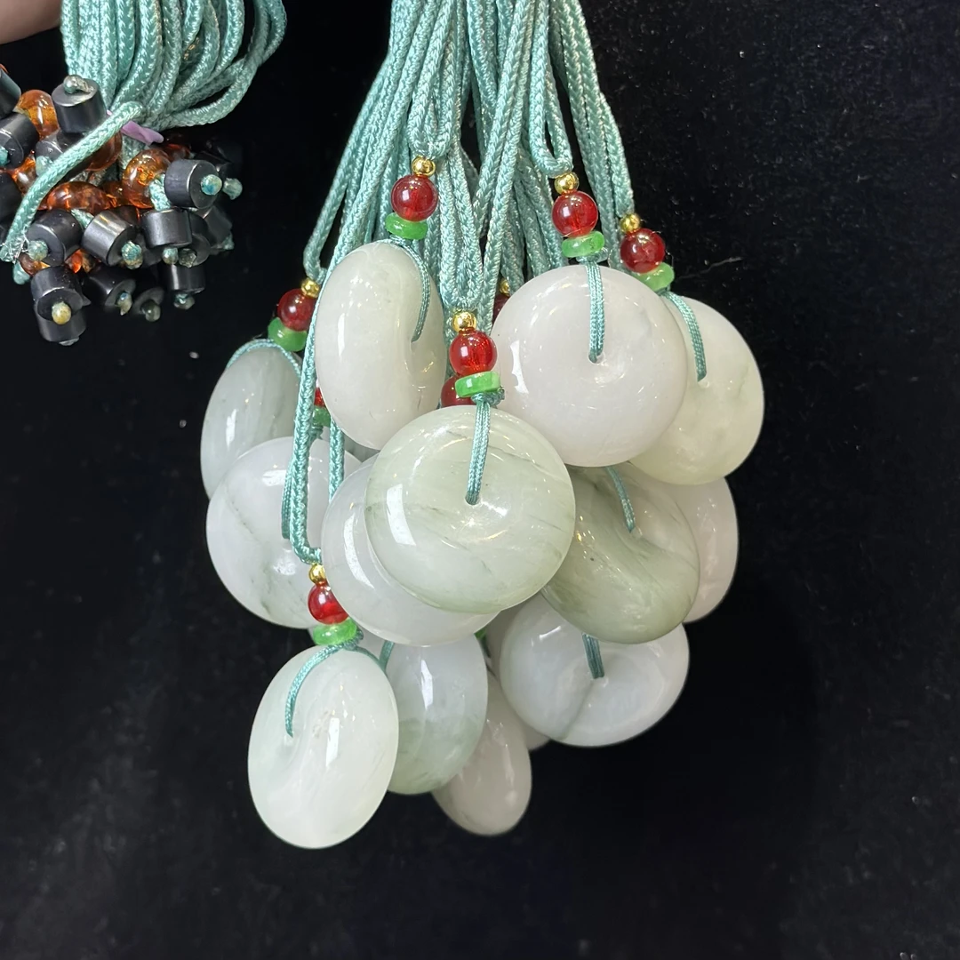 【红旭玉麟】天山翠平安扣时尚百搭清新气质多样性发一件