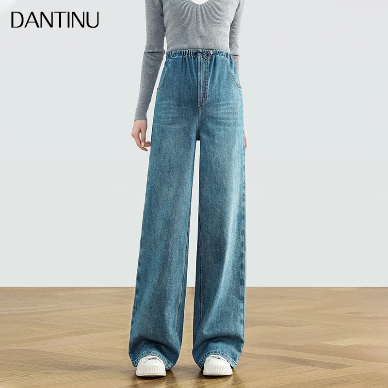 孕妈孕妇阔腿裤新款外穿加长托腹直筒大码宽松牛仔裤孕期孕妇裤