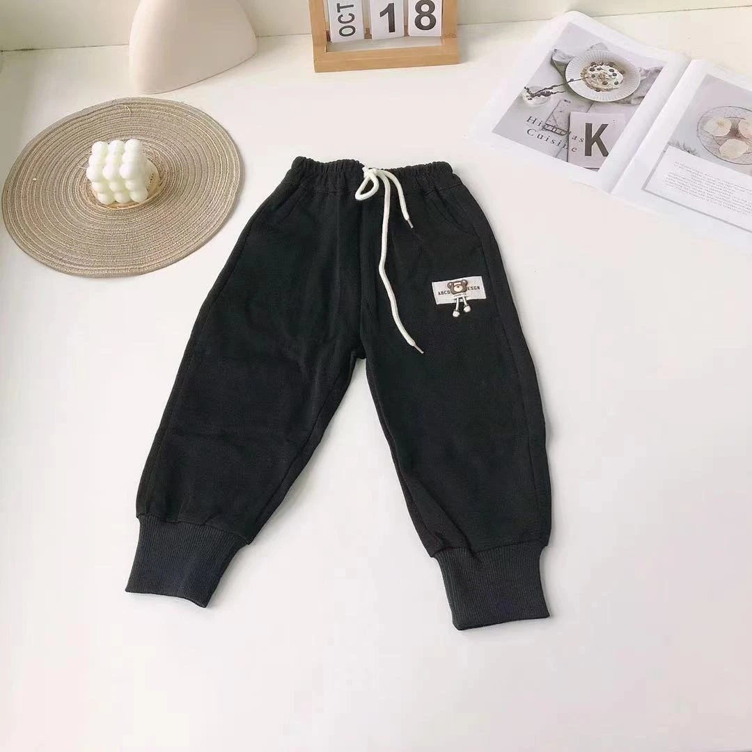 C018儿童春秋休闲裤小熊款
