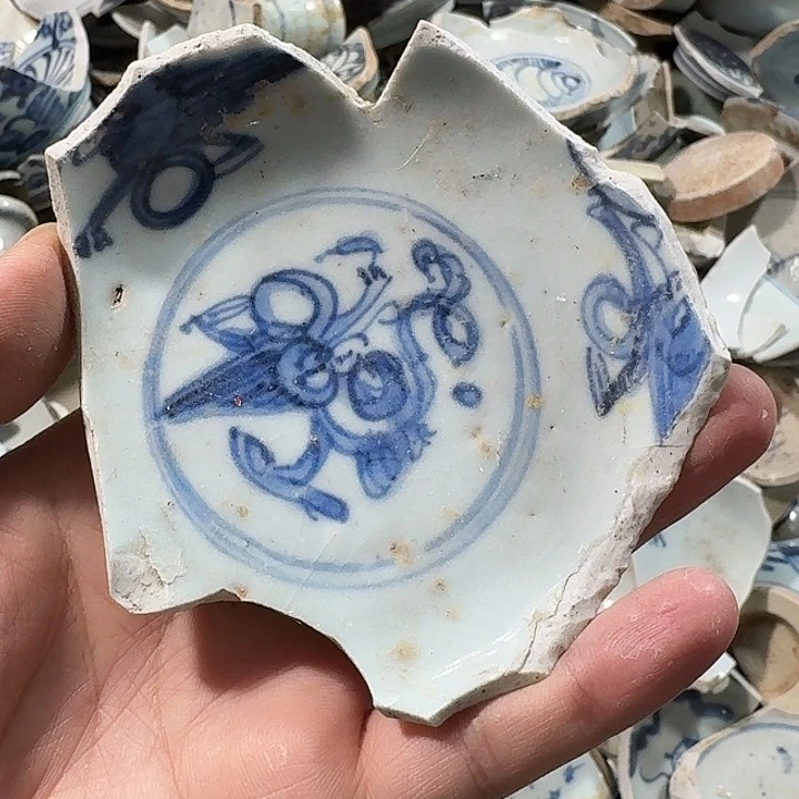 游***鹤瓷片瓷片标本，顺丰包邮