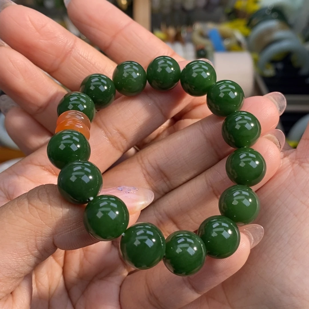 和田玉未镶嵌手链