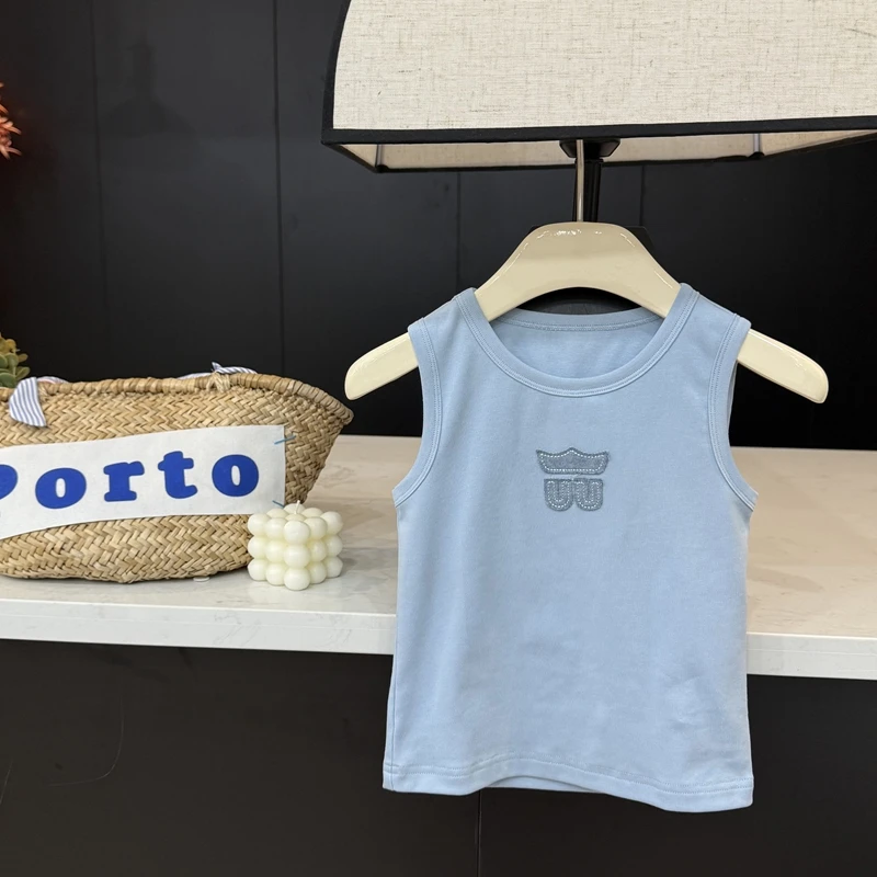 现货leomama【UU背心】女童小背心夏季薄款儿童无袖上衣夏装打底衣