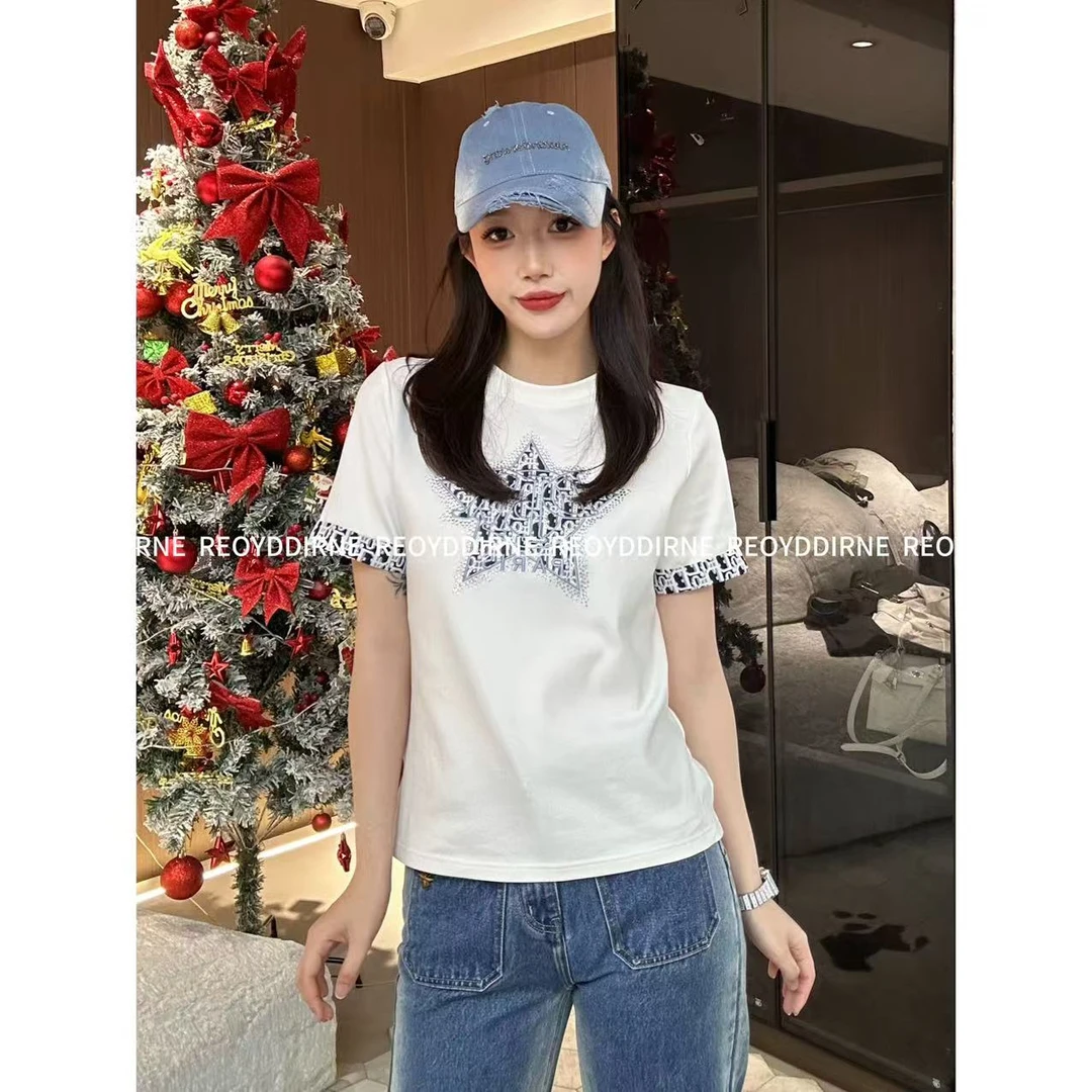 兔兔-【Reoyddirne】25早春气质百搭简约短袖T恤118630