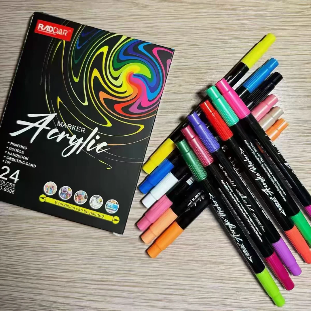 M0287   24色软头丙烯马克笔
