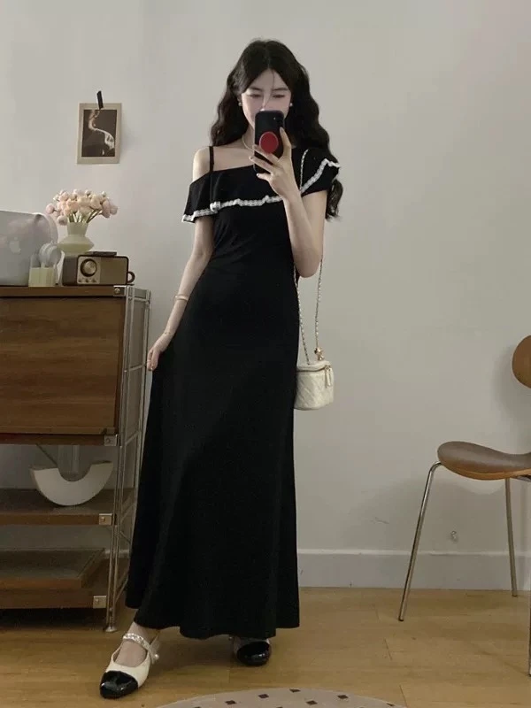 【黑胶唱片】300斤大码女装气质遮肉亲肤连衣裙收腰显瘦2025夏新款