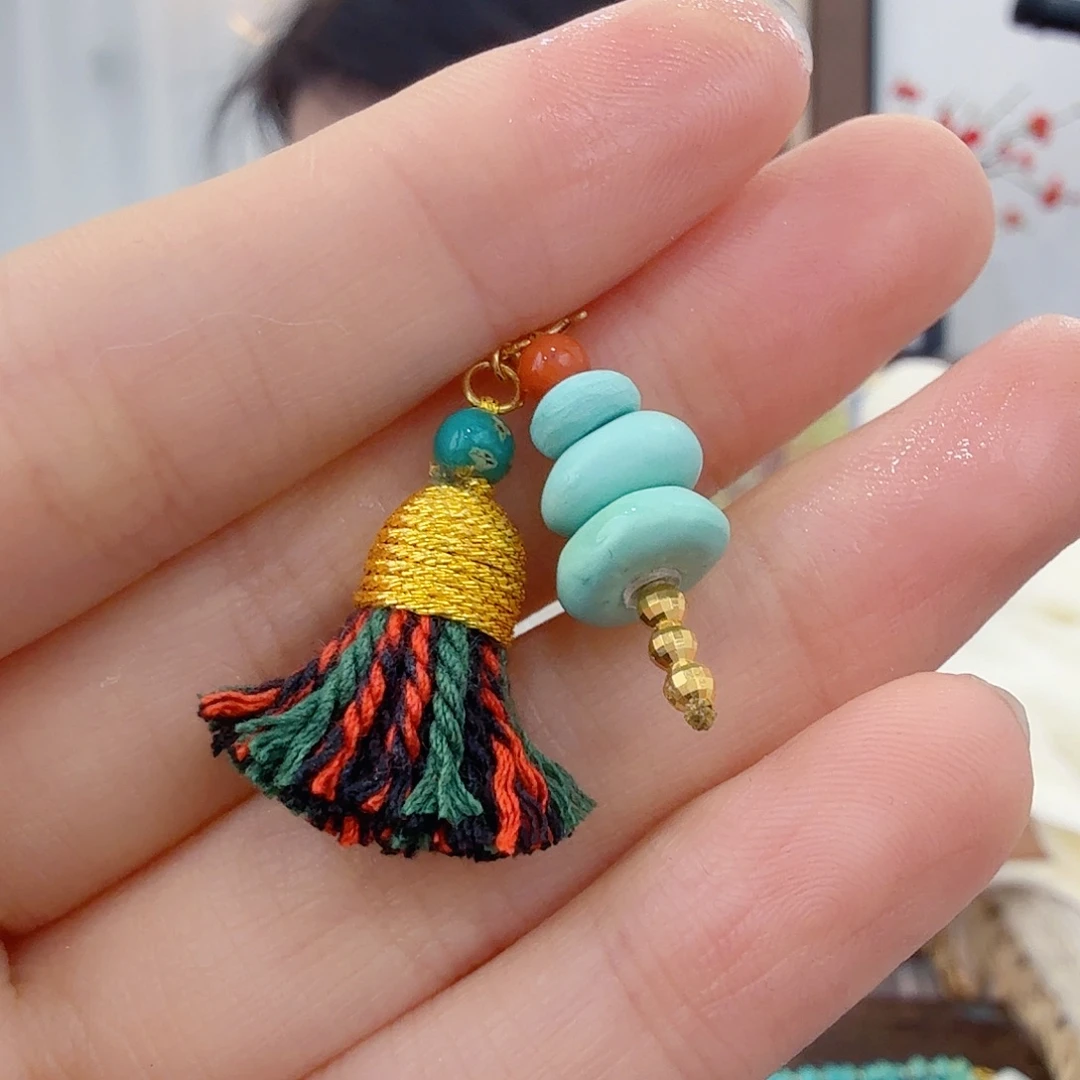 绿松石18K金镶嵌珠宝奇石