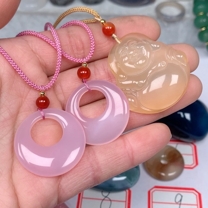 玛瑙/玉髓颈饰未镶嵌芯*
