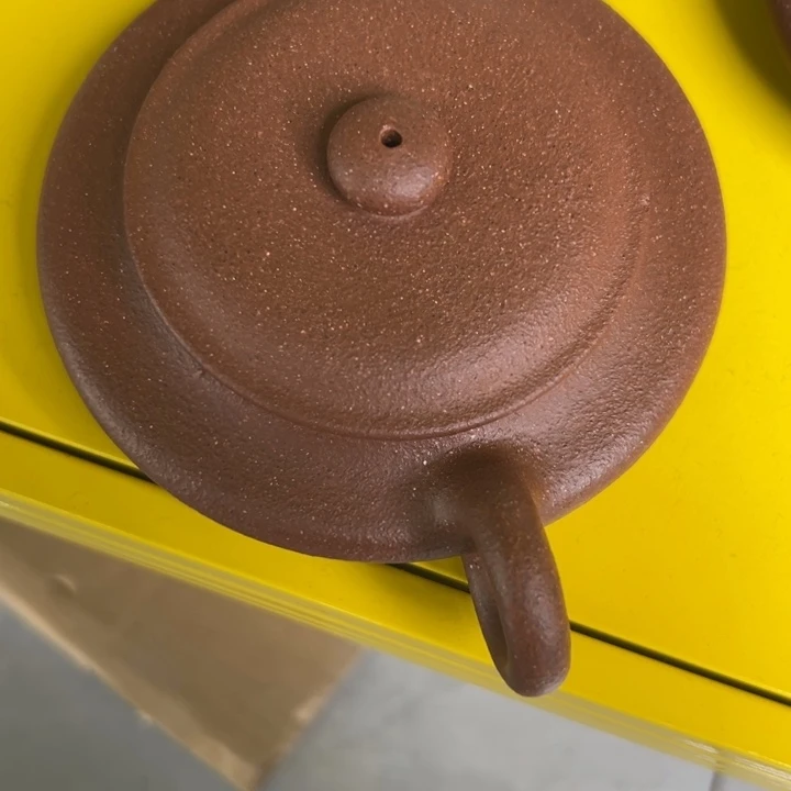 紫砂茶壶跳砂起泡虚扁150cc