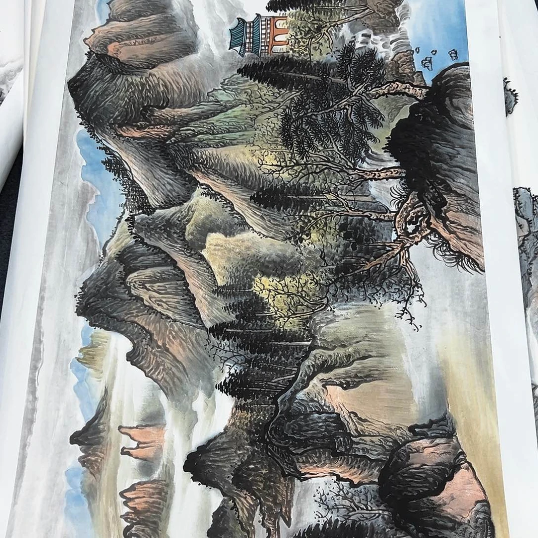国画宣纸国画大放漏