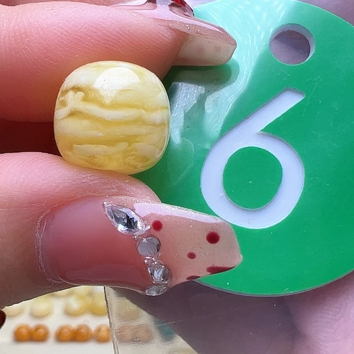 蜜蜡裸石未镶嵌钢****?11/10mm虎皮老型