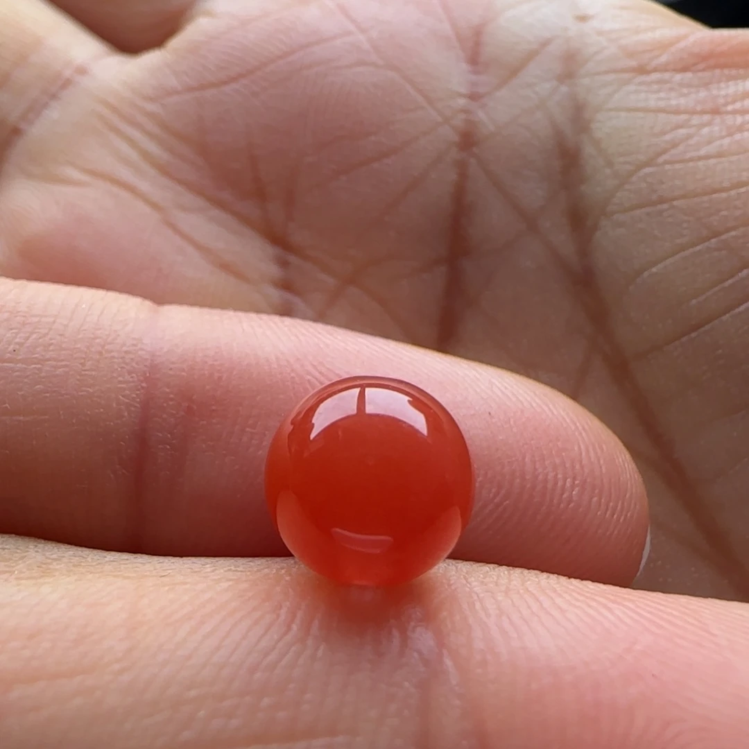 南红玛瑙未镶嵌圆珠8.3水线