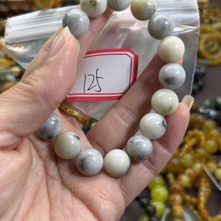 蛇纹石玉未镶嵌手链
