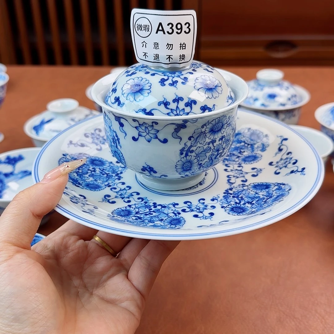 宇****、景德镇陶瓷手绘一套