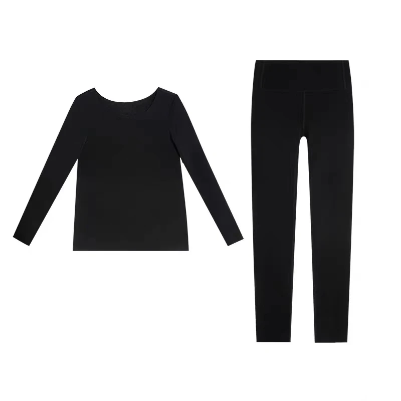 【俐32】新款秋冬女士双面绒无痕保暖套装-爱